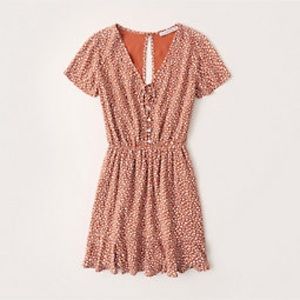 Abercrombie and Fitch dress - burnt orange floral
